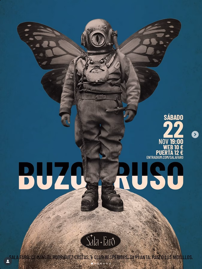 Concierto de Buzo Ruso en Sala Faro, Las Palmas de Gran Canaria.