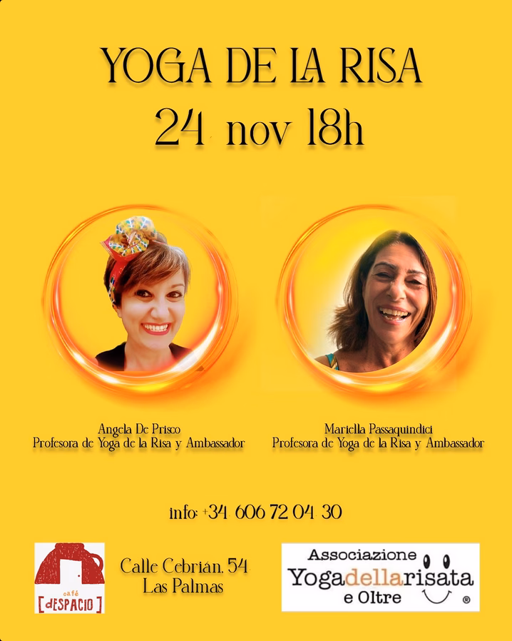 Taller - Yoga de la risa en Café d'Espacio, Las Palmas de Gran Canaria.