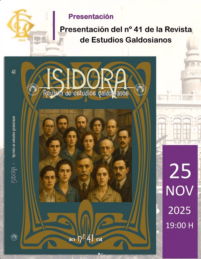 Presentación del nº 41 de la Revista Estudios Galdosianos en el Gabinete Literario, Las Palmas de Gran Canaria.