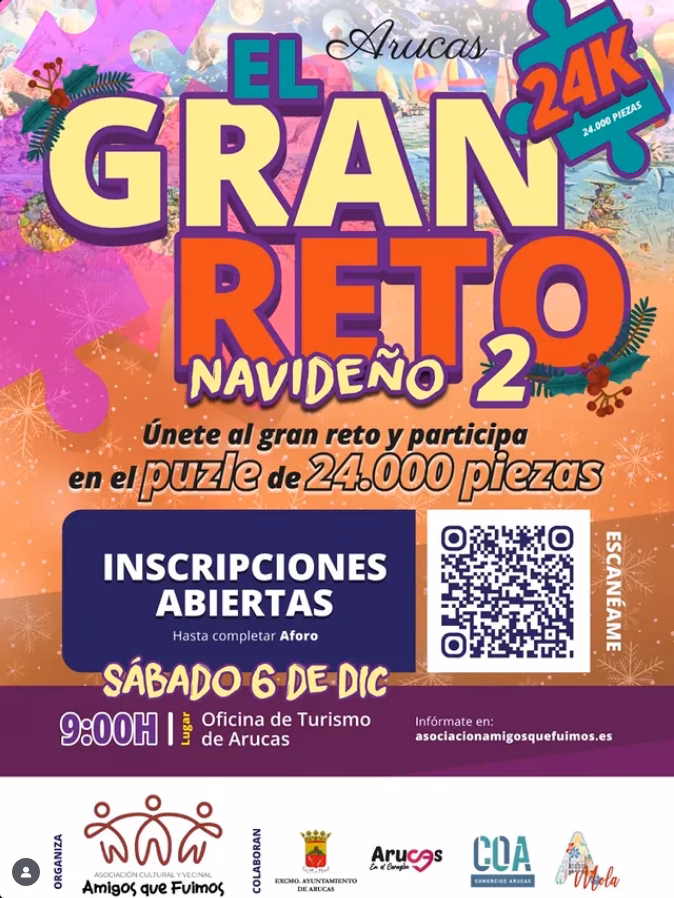 Juegos - "El Gran Reto Navideño 2" en la Oficina de Turismo de Arucas, Gran Canaria.