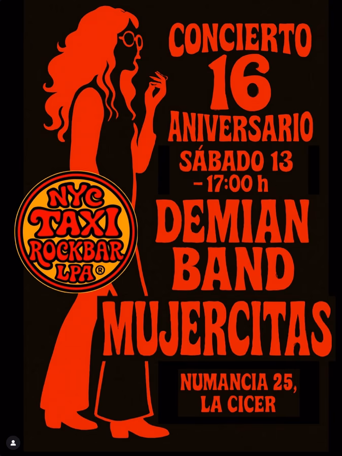 Fiesta por el 16º Aniversario del NYC Taxi Rockbar, Las Canteras, Las Palmas de Gran Canaria.