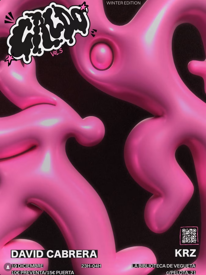 Fiesta "Caldo Vl.5" en la discoteca La Biblioteca de Vegueta, Las Palmas.