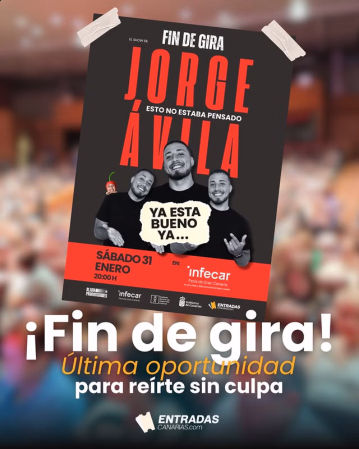 Humor / Monólogo – “Esto no estaba pensado” de Jorge Ávila en Infecar, Las Palmas de Gran Canaria 