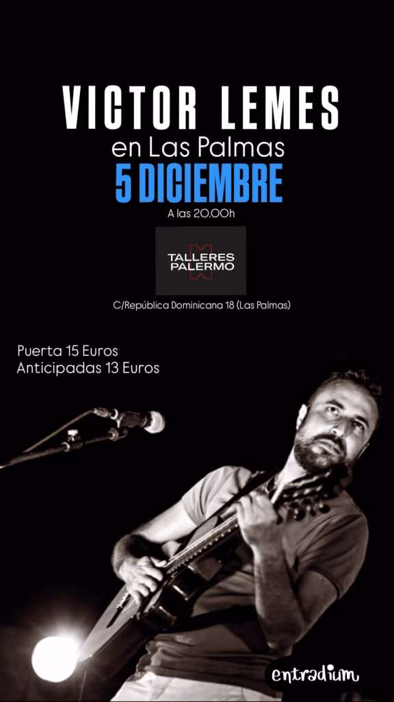 Concierto de Víctor Lemes en Talleres Palermo, Las Palmas de Gran Canaria.