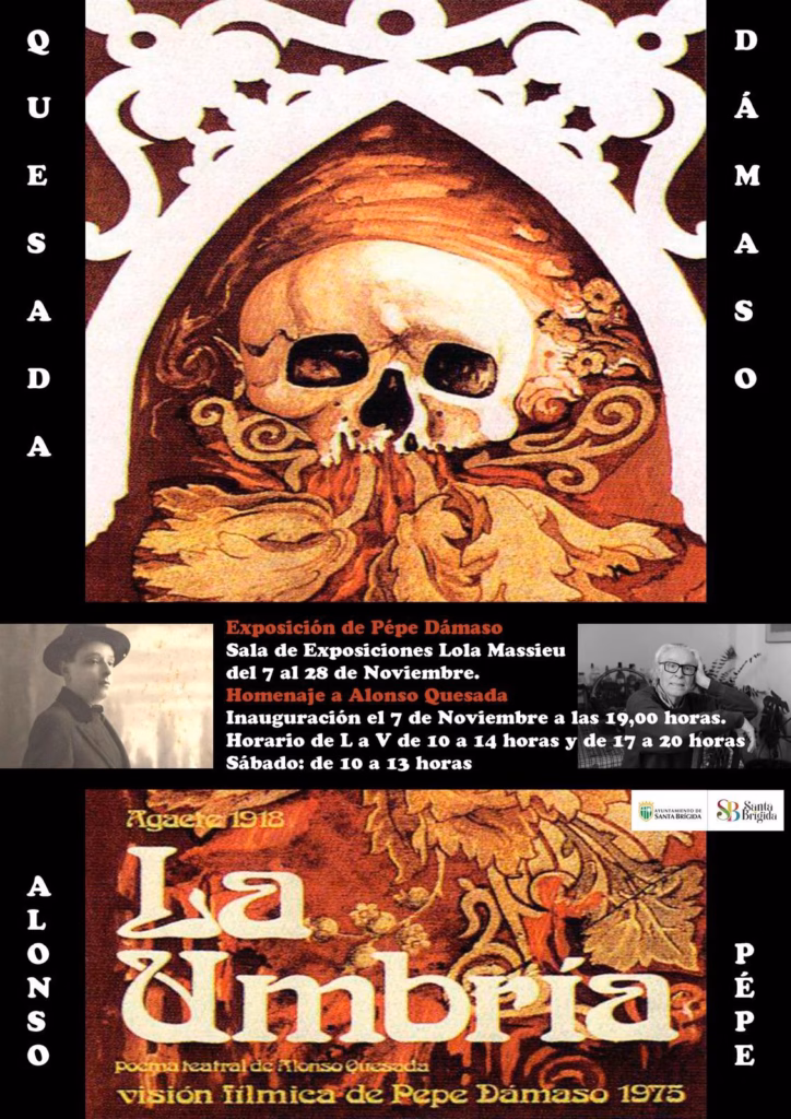 Inauguración - Exposición ‘Homenaje a Alonso Quesada’, de Pepe Dámaso en la Sala Lola Massieu, Santa Brígida.