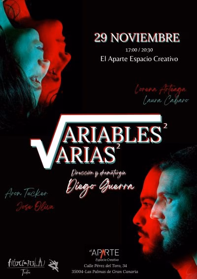 Obra de Teatro "Variables Varias" en El Aparte Espacio Creativo, Las Palmas de Gran Canaria.