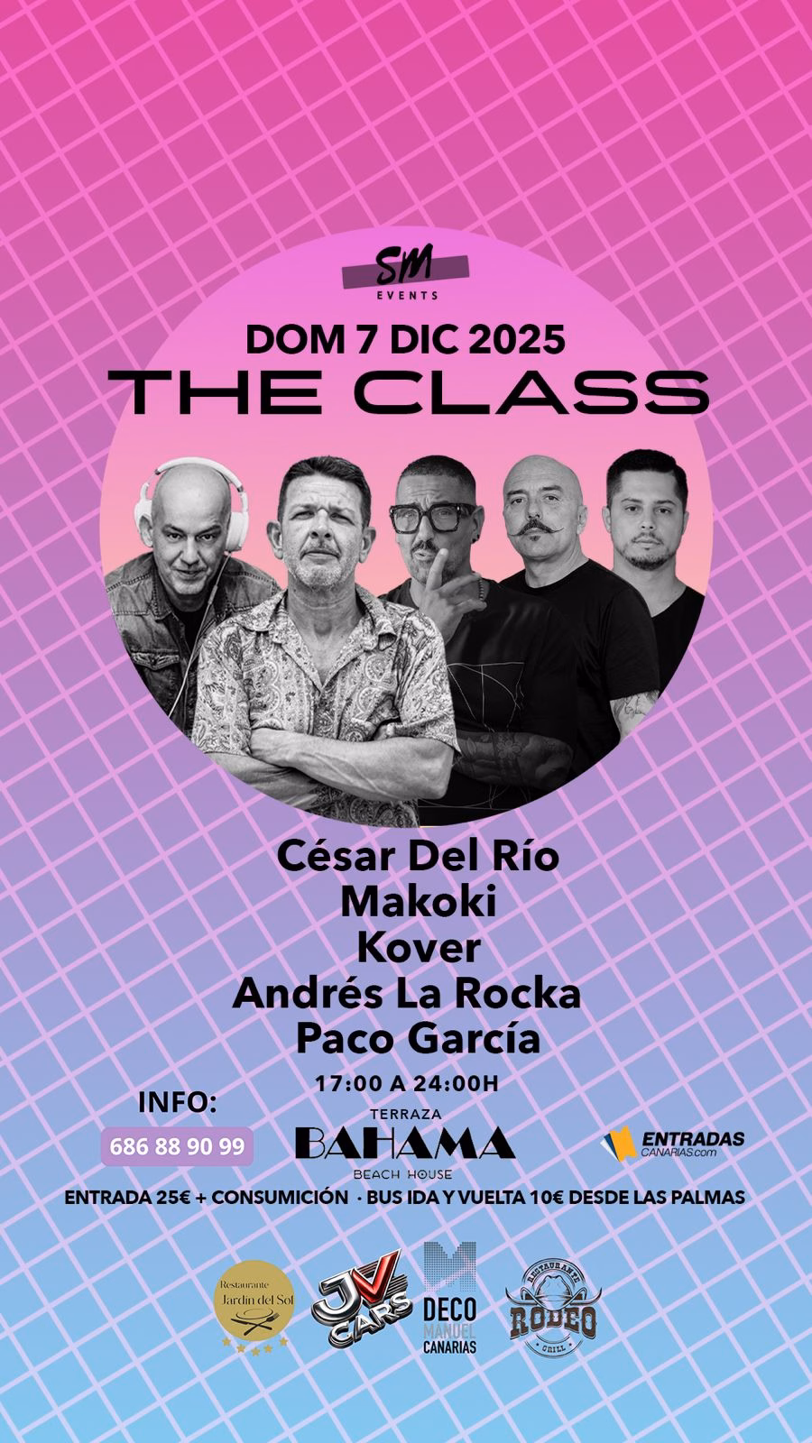 Fiesta – “The Class” – Terraza Bahama, Axel Beach, Maspalomas, Gran Canaria