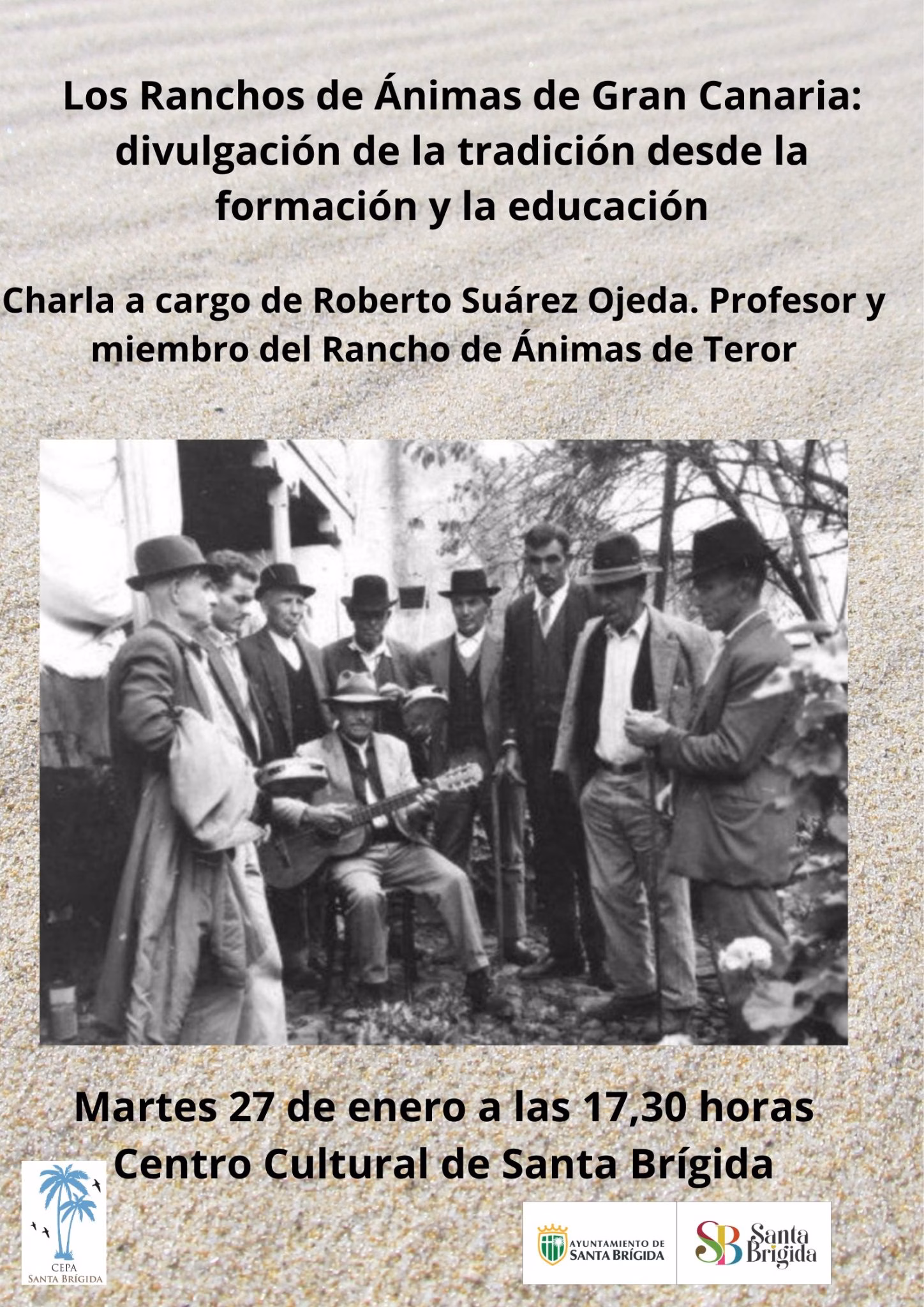 Charla "Los ranchos de ánimas de Gran Canaria" en el Centro Cultural de la Villa de Santa Brígida, Gran Canaria.