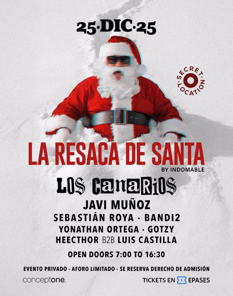 Fiesta "La Resaca de Santa by Indomable", Secret location a 5 minutos de la city, Las Palmas de Gran Canaria.