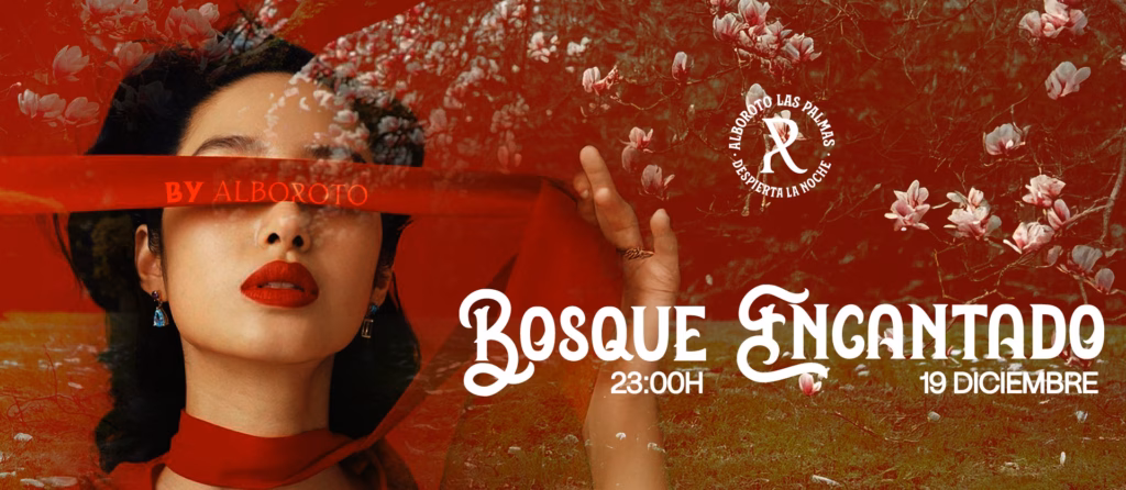 Fiesta "Bosque Encantado" en la Sala Alboroto de Las Palmas de Gran Canaria.