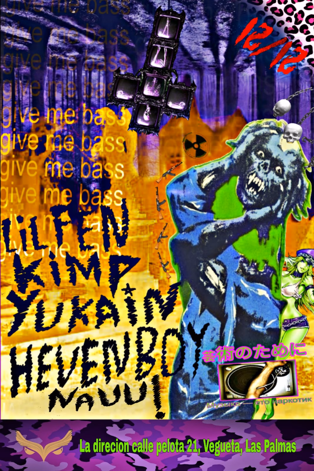 Fiesta - "Give me Bass" en la discoteca La Biblioteca de Vegueta, Las Palmas.