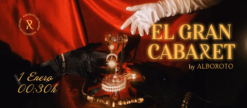 Fiesta "El Gran Cabaret" en la Sala Alboroto de Las Palmas de Gran Canaria.