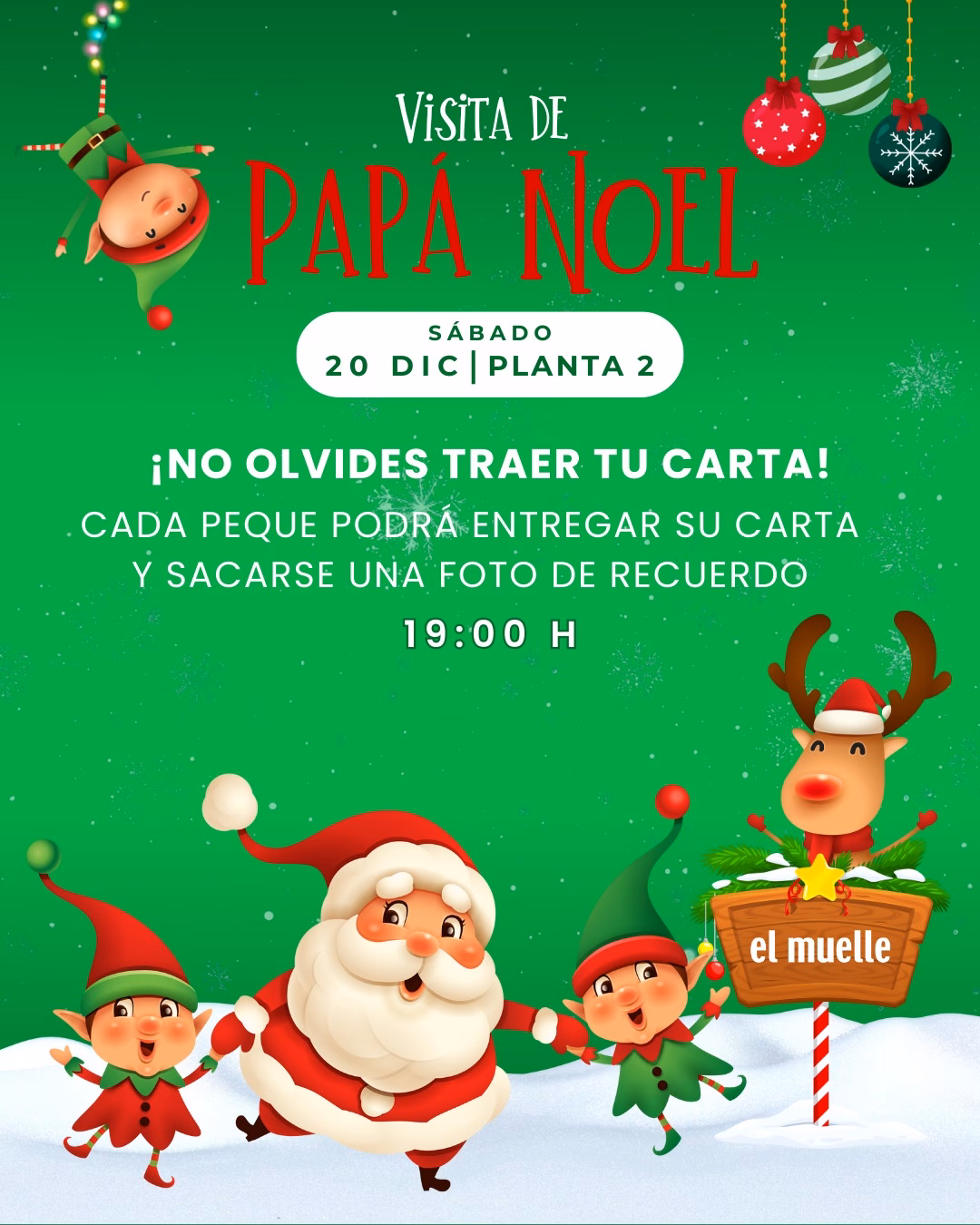 Infantil – Visita de Papá Noel CC La Ballena