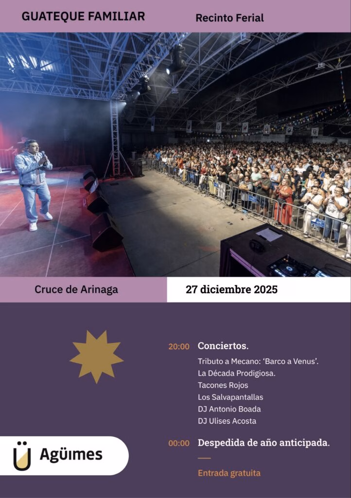 Programa de "Feliz Navidad 2025" en Agüimes del 27 de diciembre: