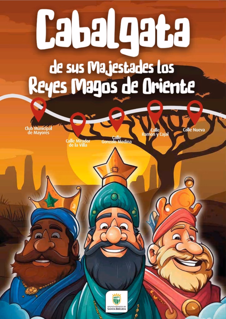 Programa de la Cabalgata de Reyes 2026 en Santa Brígida: