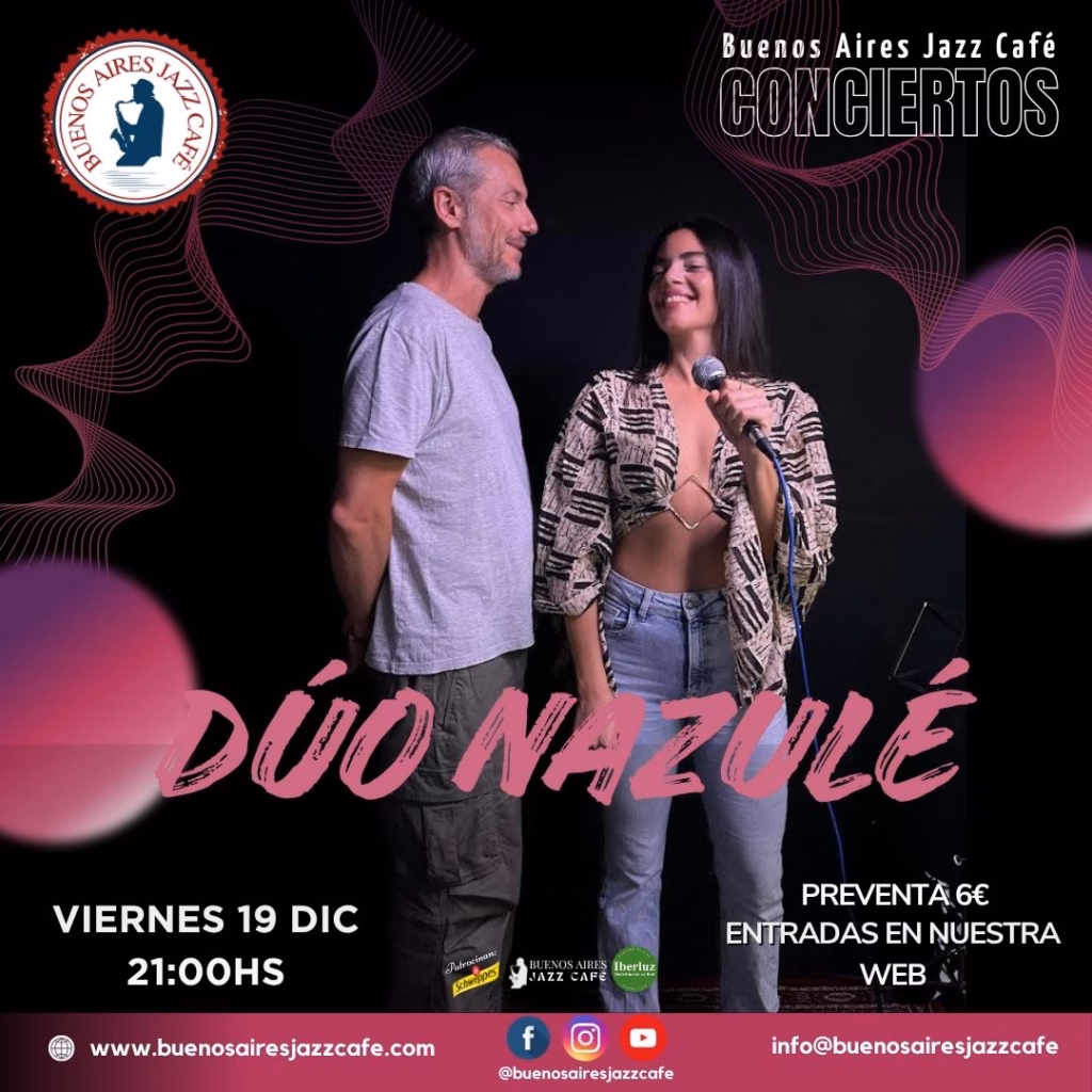 Concierto - Dúo Nazulé en Buenos Aires Jazz Café, Las Palmas de Gran Canaria.