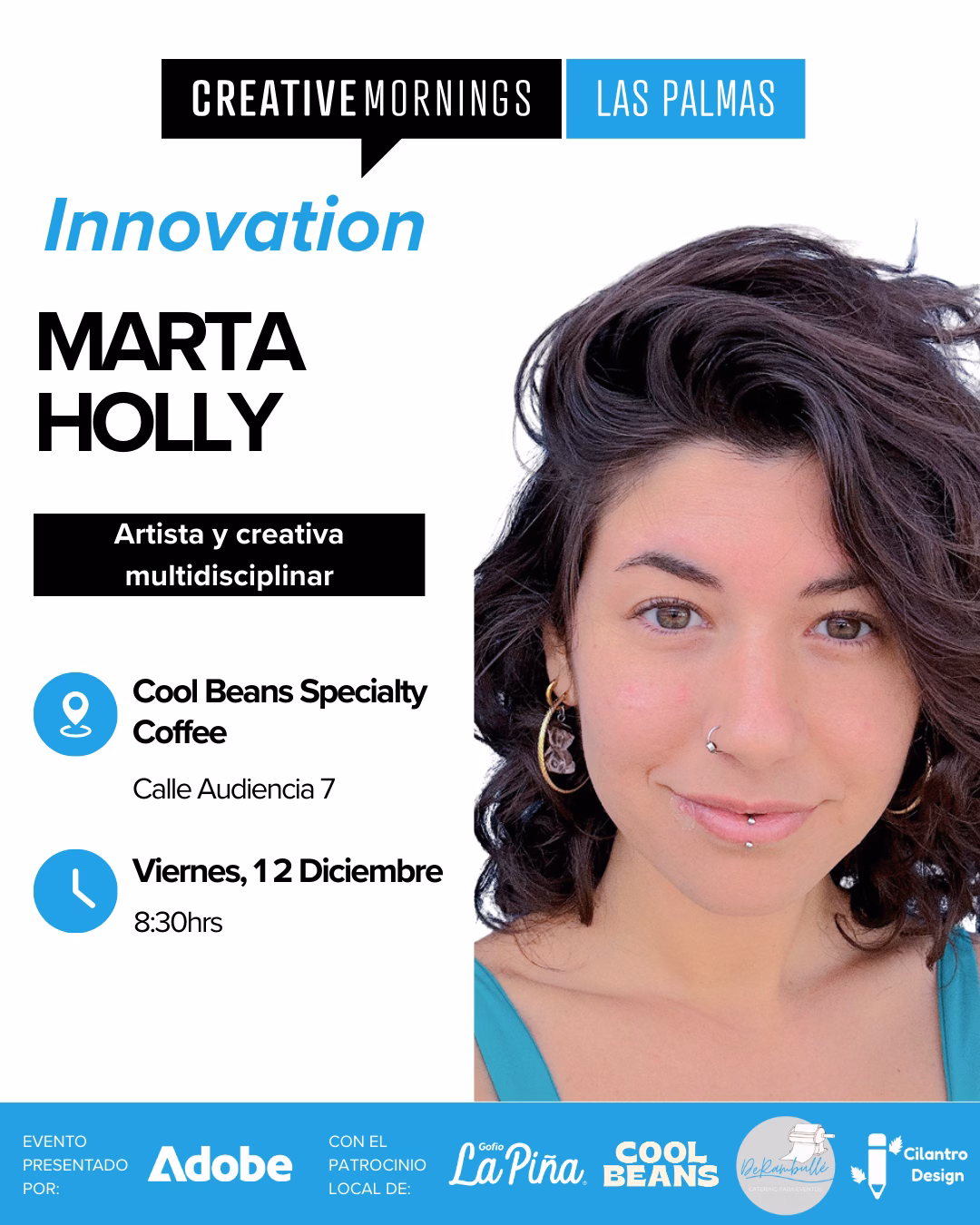 Charla - Creative Mornings de Diciembre en Cool Beans Speciality Coffee, Las Palmas de Gran Canaria.