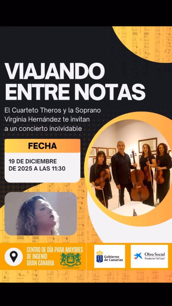 Concierto - Viajando entre notas en el Centro de día para mayores de Ingenio, Gran Canaria.