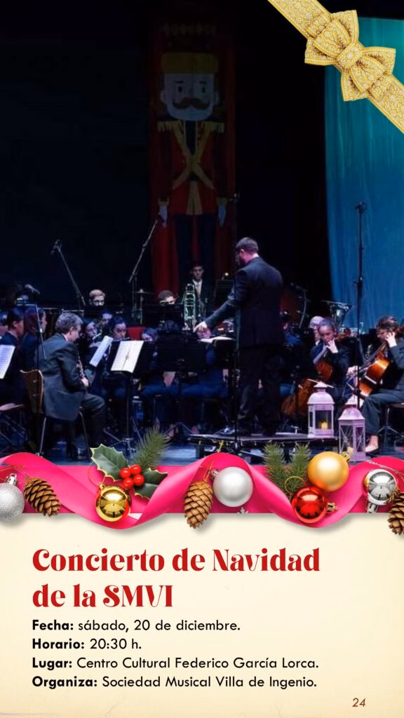 Programa de eventos de la Navidad en Villa de Ingenio, Gran Canaria, del 20 de diciembre: