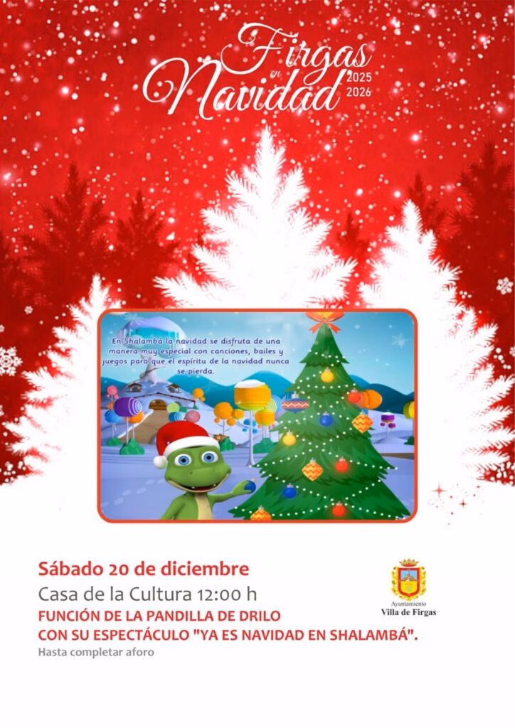 FUNCIÓN DE LA PANDILLA DE DRILO CON SU ESPECTÁCULO «YA ES NAVIDAD EN SHALAMBÁ».