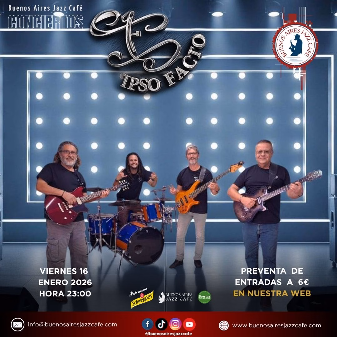 Concierto Baires - Ipso Facto en Buenos Aires Jazz Café, Las Palmas de Gran Canaria.