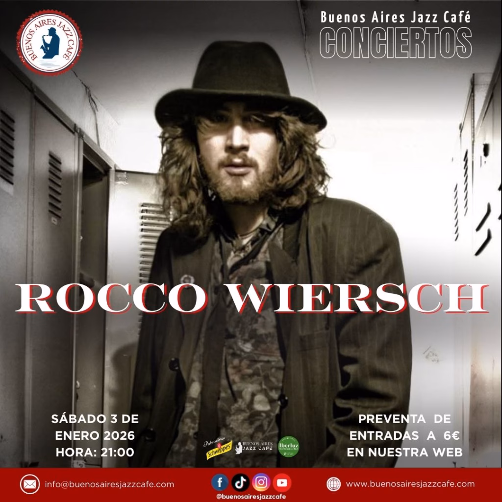 Concierto de Rocco Wiersch en Buenos Aires Jazz Café, Las Palmas de Gran Canaria.