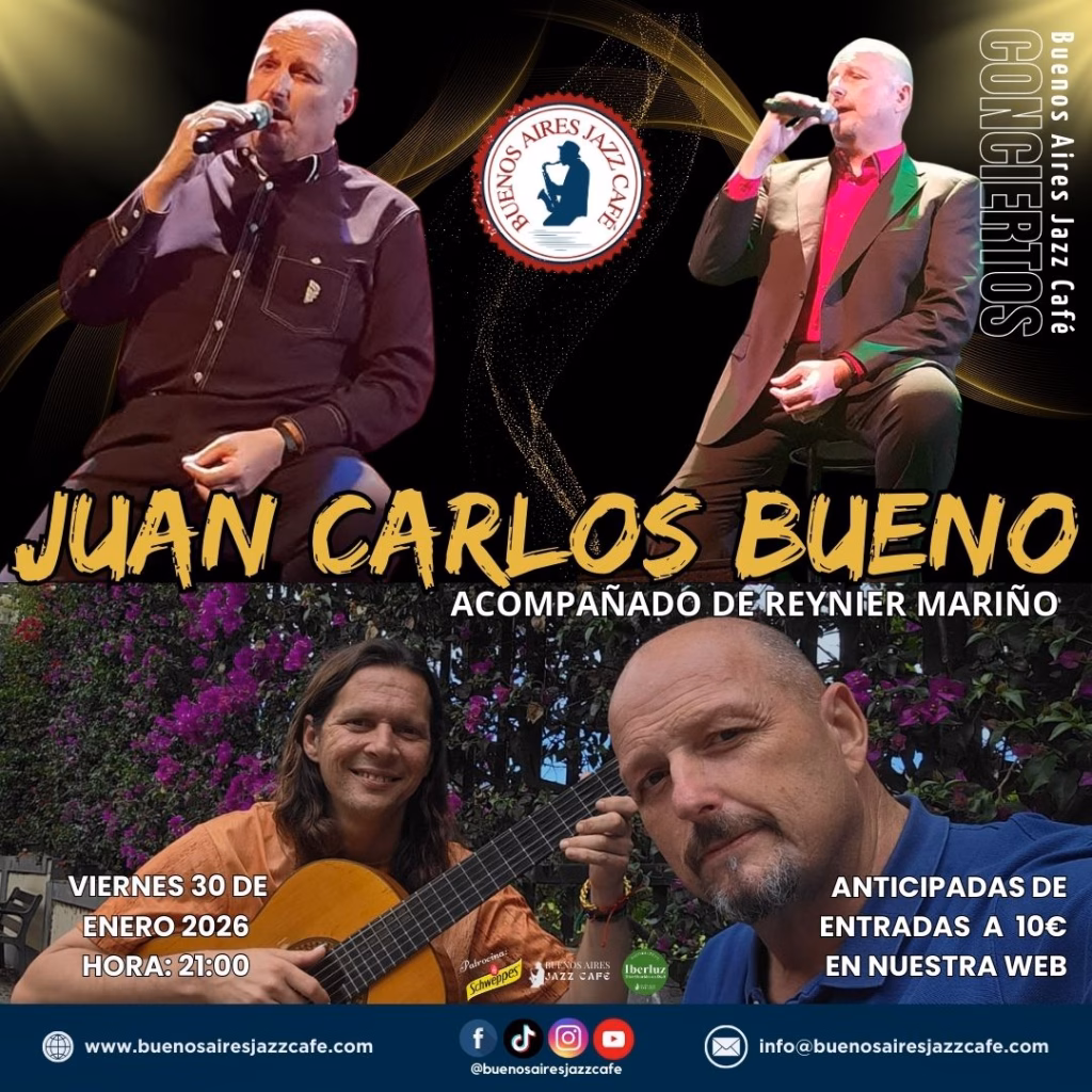 Concierto Baires - Juan Carlos Bueno y Reynier Mariño en Buenos Aires Jazz Café, Las Palmas de Gran Canaria.