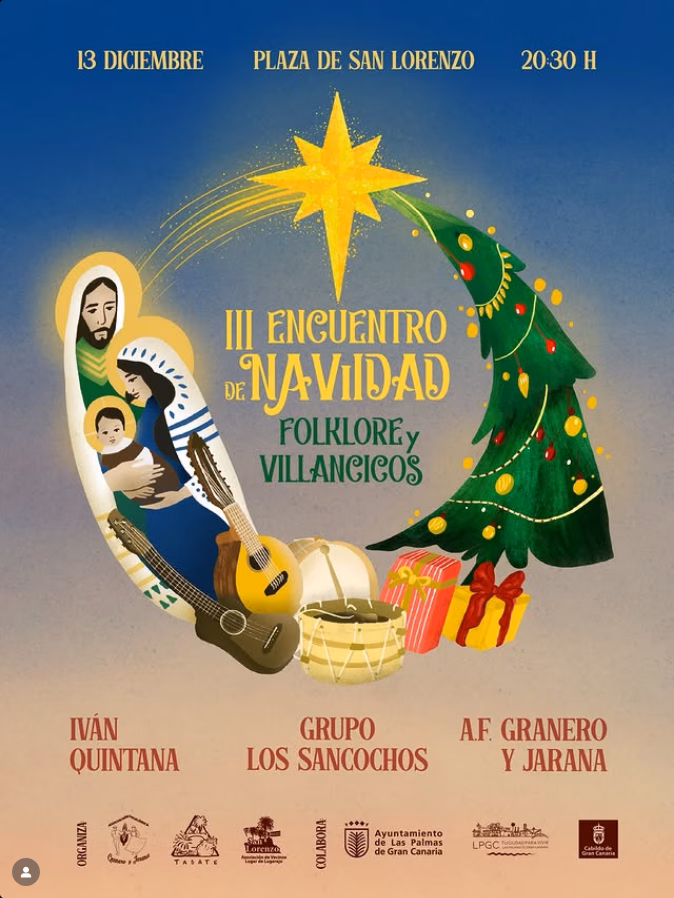 Música - III Encuentro de Navidad "Folklore y Villancicos" en la Plaza de San Lorenzo, Las Palmas de Gran Canaria.