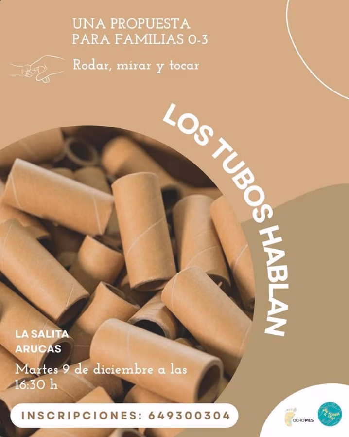 Taller Infantil - "Los tubos hablan", por 8pies en La Salita, Arucas, Gran Canaria.