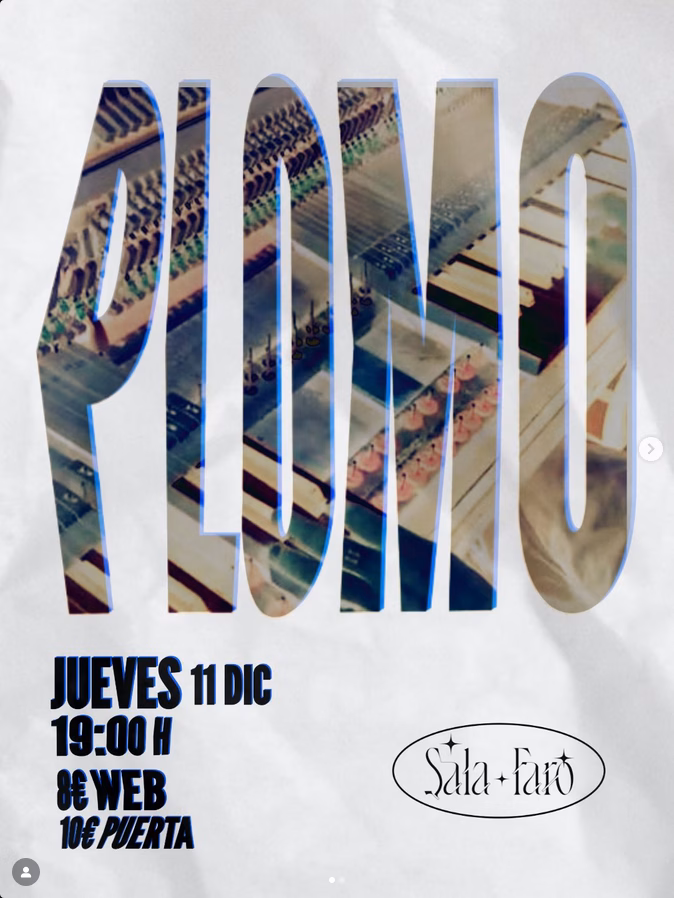 Concierto de Plomo en Sala Faro, Las Palmas de Gran Canaria.