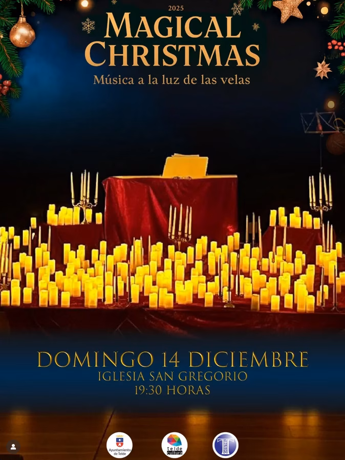 Música - Magical Christmas, música a la luz de las velas en la Iglesia Parroquial de San Gregorio, Telde, Gran Canaria.