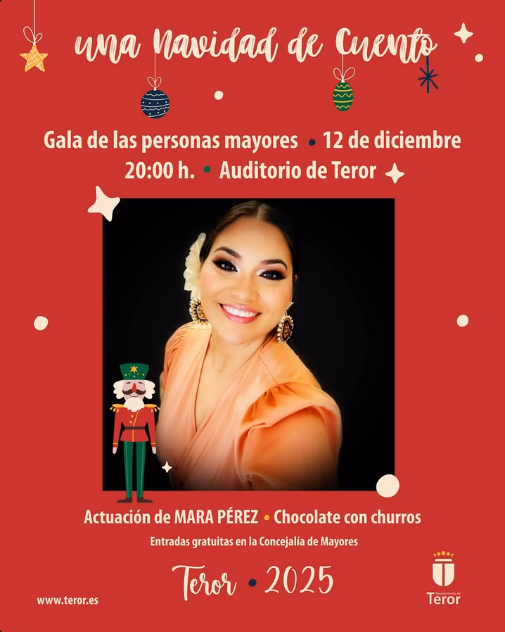 Gala de mayores "Una Navidad de Cuento" en el Auditorio de Teror, Gran Canaria.