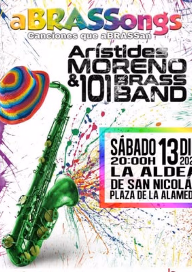 Arístides Moreno & la 101 Brass Band - Plaza La Alameda.