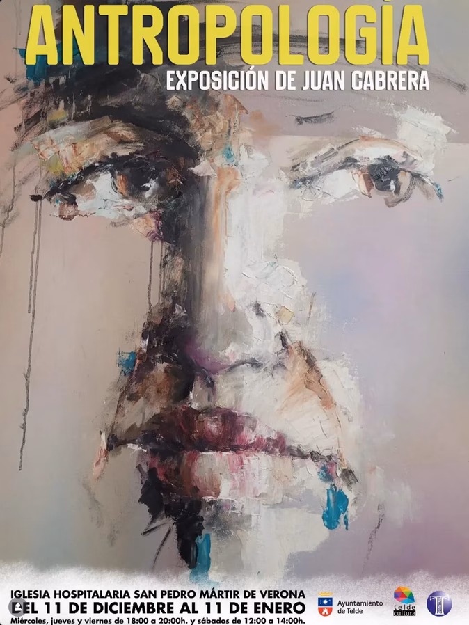 Inauguración de la Exposición "Antropología" de Juan Cabrera en la Iglesia Hospitalaria San Pedro Mártir de Verona, Telde, Gran Canaria.