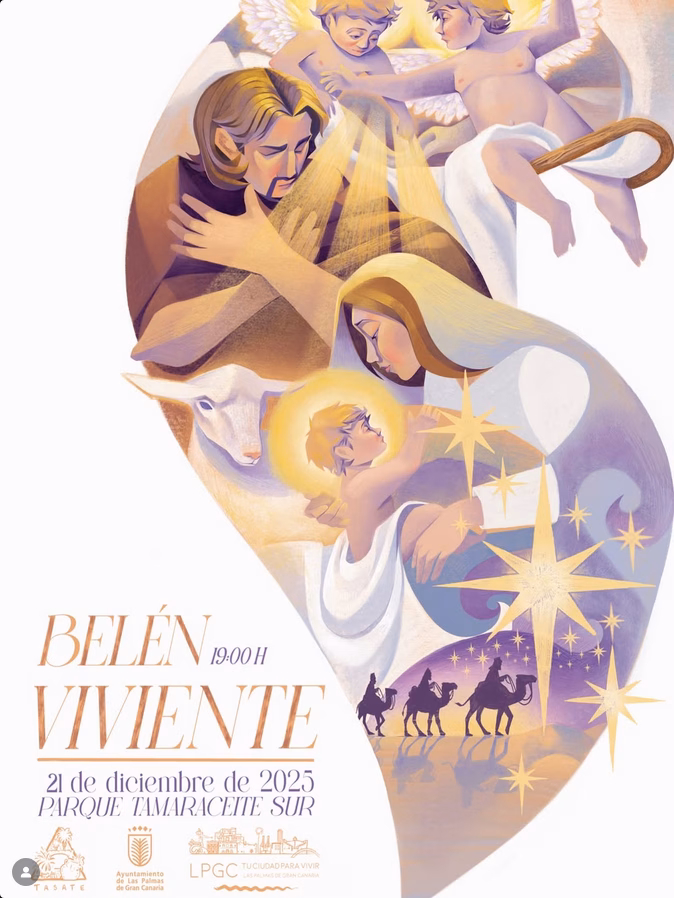 Belén Viviente en el Parque Tamaraceite Sur, Las Palmas de Gran Canaria.
