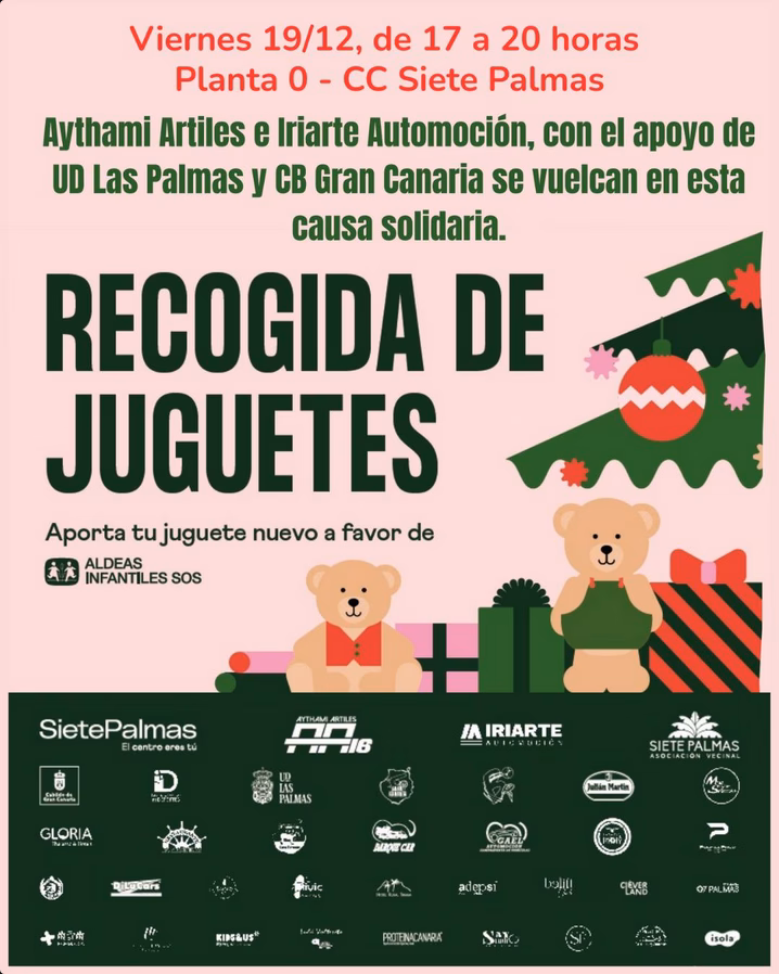 Solidario - Recogida de Juguetes en el CC Siete Palmas, Las Palmas de Gran Canaria.