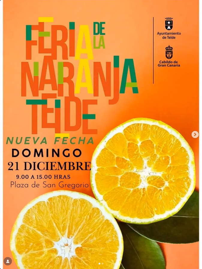 Feria de la Naranja en la Plaza de San Gregorio, Telde, Gran Canaria.