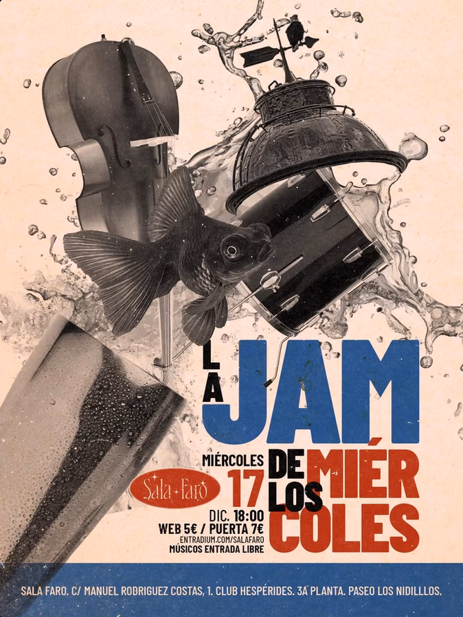 Jam Session "La Jam de los miércoles" en Sala Faro, Las Palmas de Gran Canaria.