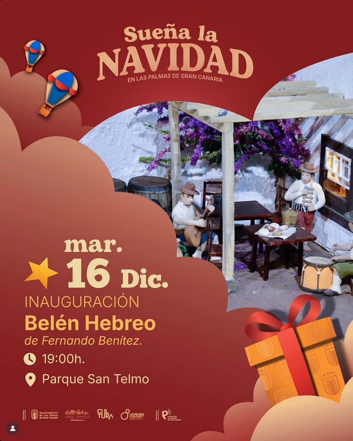 Inauguración del Belén Navideño en el Parque de San Telmo, Las Palmas de Gran Canaria.