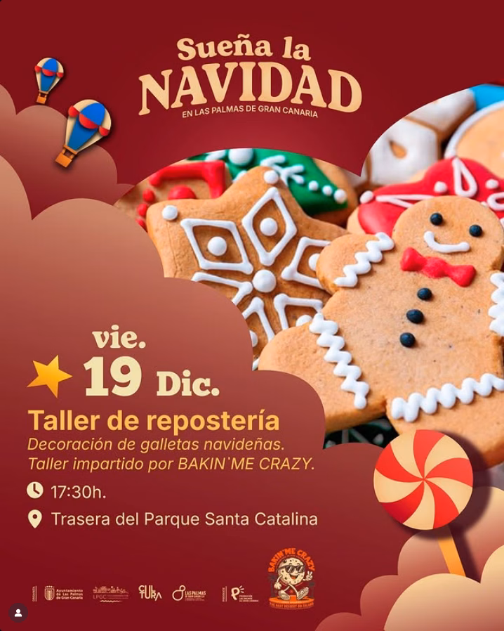 Programa de Sueña la Navidad para el 19 de diciembre, en la Plaza de Canarias (Trasera Parque Santa Catalina), Las Palmas de Gran Canaria.
