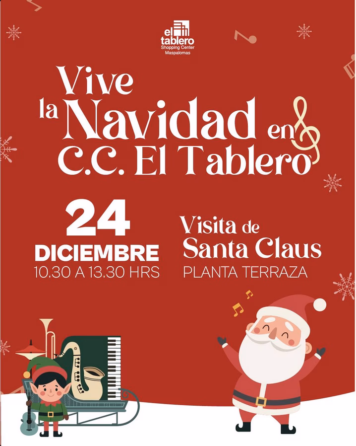 Infantil – Visita de Santa Claus CC El Tablero