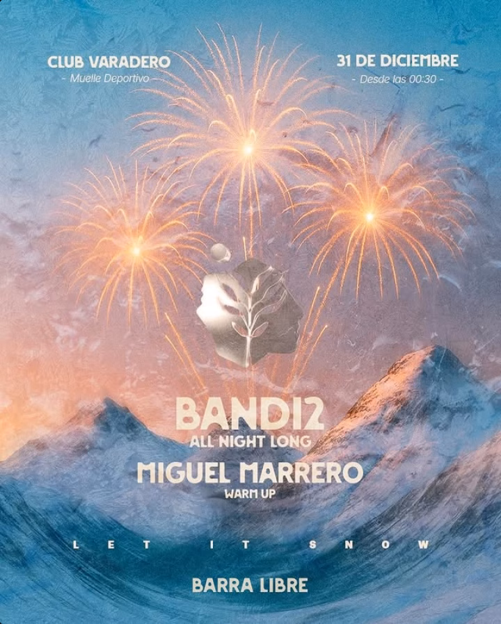 Fiesta "Finde Año, Let it Snow" de Sansa en el Club Varadero del Muelle Deportivo, Las Palmas de Gran Canaria.