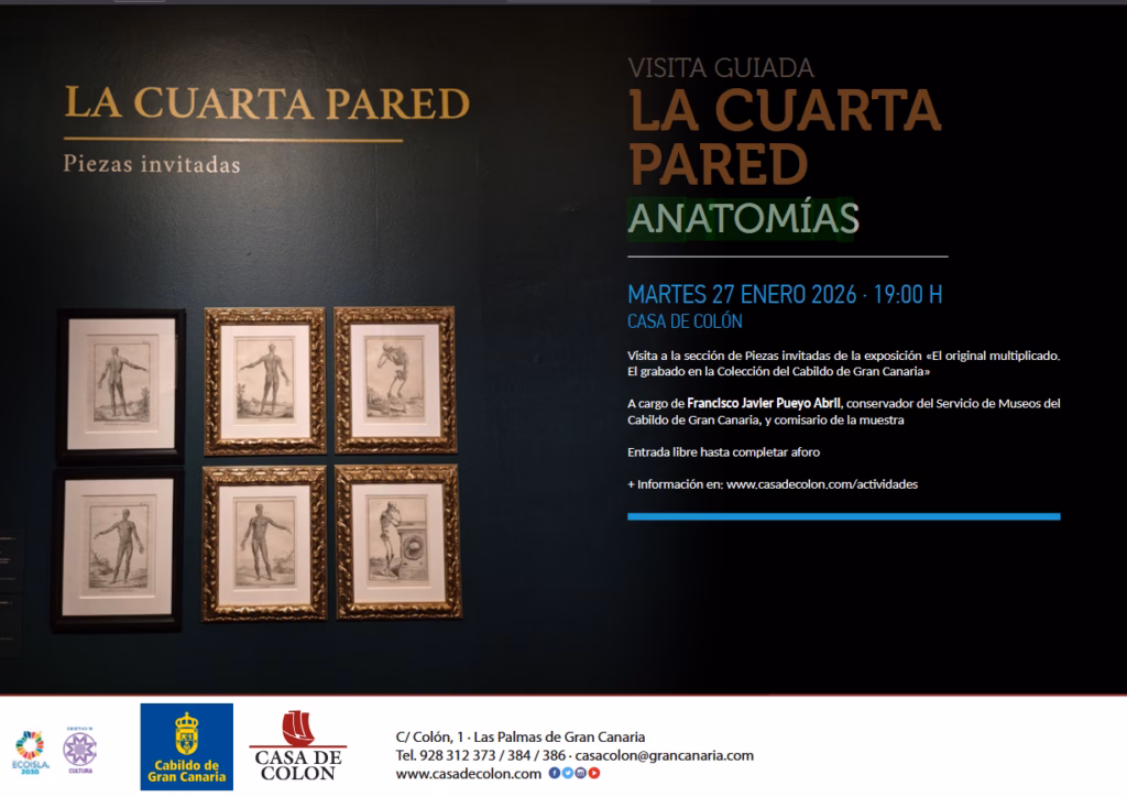 Visita Guiada 'La Cuarta Pared: Anatomías' en la Casa de Colón, Las Palmas de Gran Canaria.