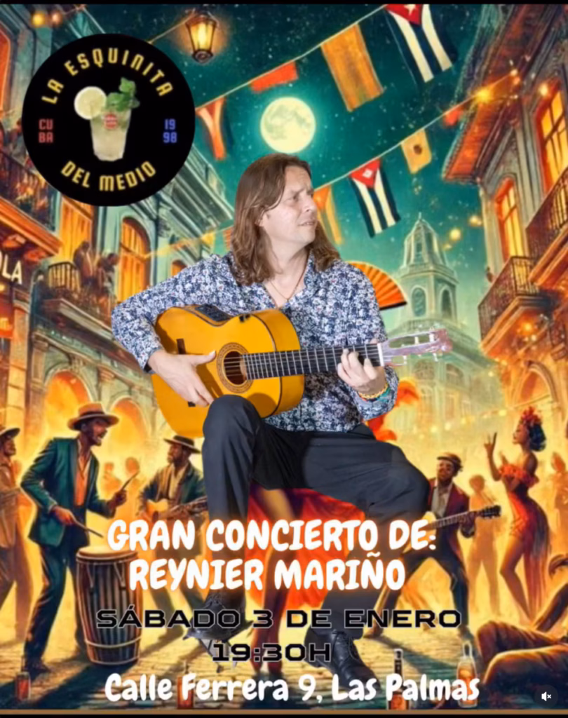 Concierto de Reyner Mariño y artistas invitados en la Esquinia del Medio, Las Palmas de Gran Canaria.