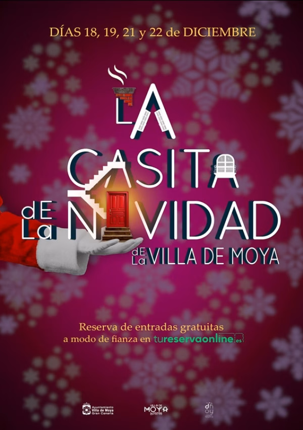 Casita de la Navidad en Parque Pico Lomito de la Villa de Moya, Gran Canaria.