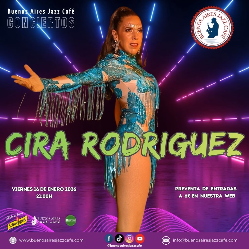 Concierto Baires - Cira Rodríguez en Buenos Aires Jazz Café, Las Palmas de Gran Canaria.