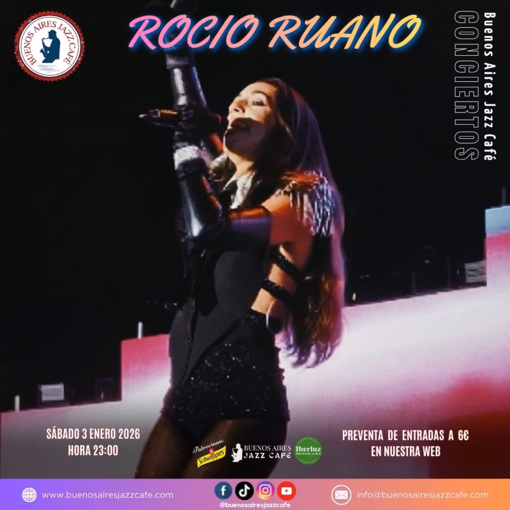 Concierto Baires - Rocío Ruano en Buenos Aires Jazz Café, Las Palmas de Gran Canaria.