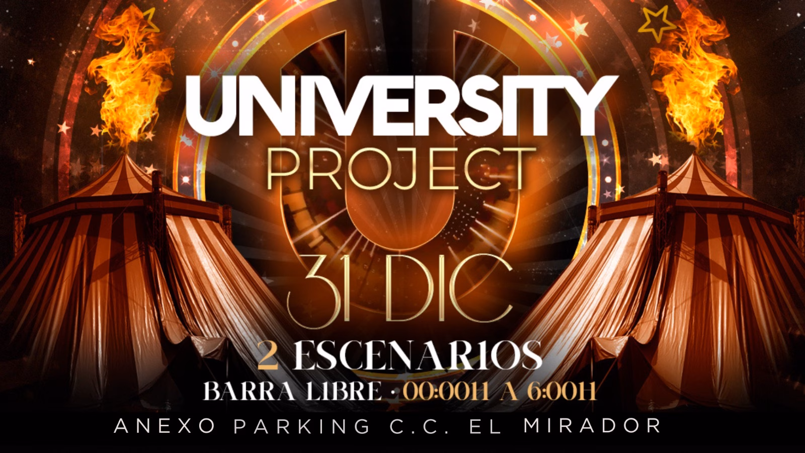 Fiesta "University Project 2025" de Fin de Año en el Anexo del CC. El Mirador, Las Palmas de Gran Canaria.