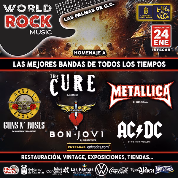 Festival "World Rock Music"en Infecar, Las Palmas de Gran Canaria.