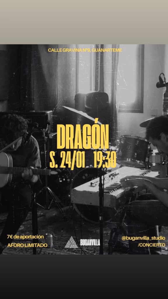 Concierto de Dragón en Buganvilla Studio, Las Palmas de Gran Canaria.